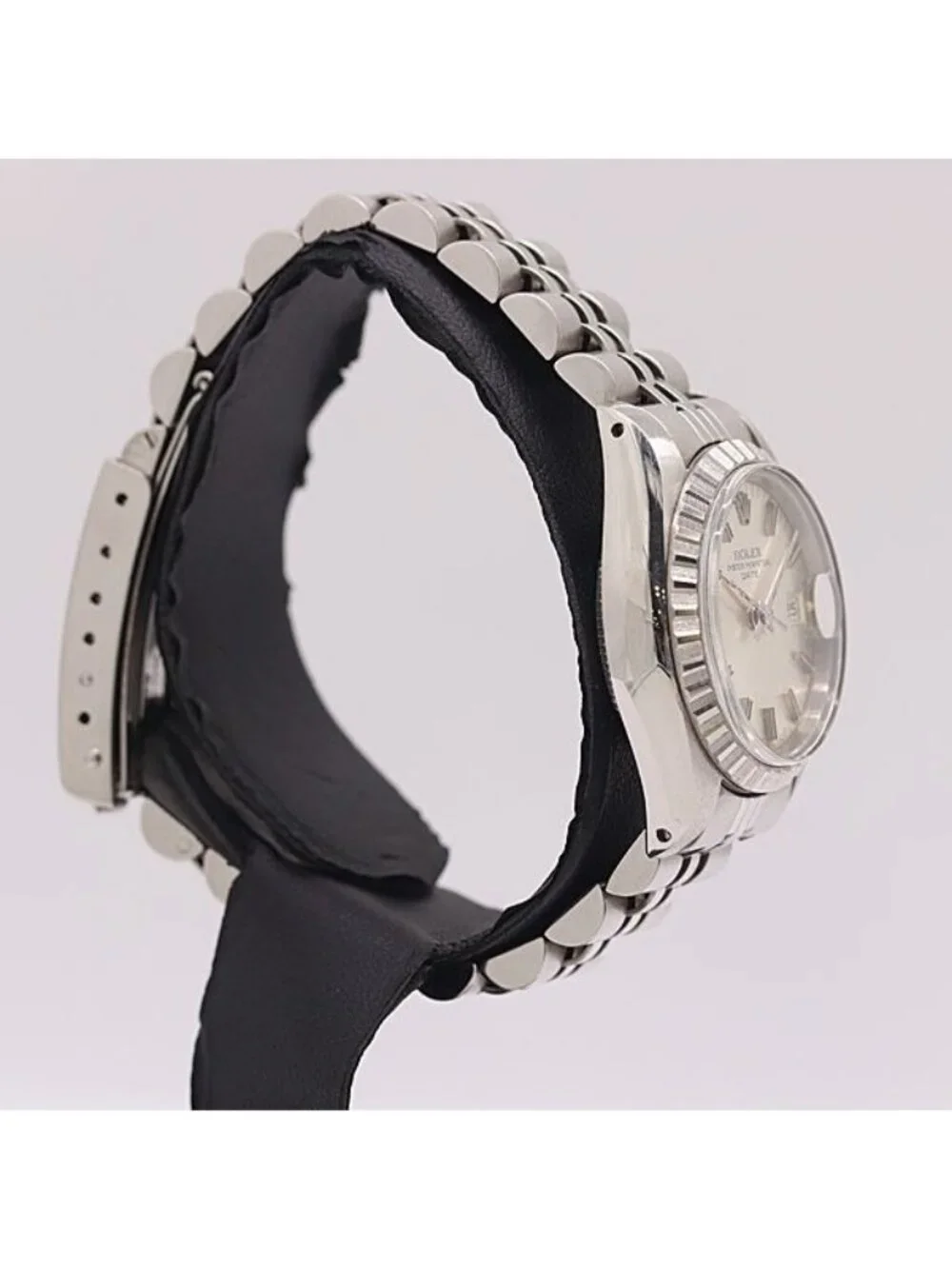 Rolex Frame Oyster Perpetual Date Automatic Silver Dial Watch